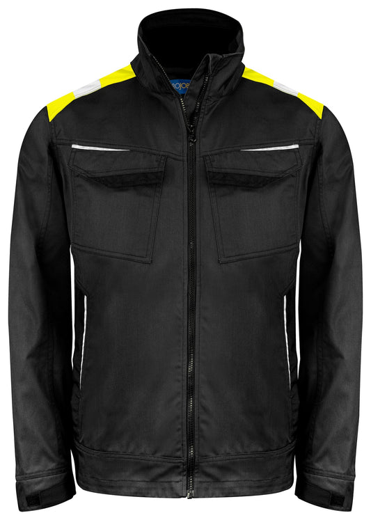 ProJob 5427 Arbeitsjacke Schwarz/Gelb Vorderansicht