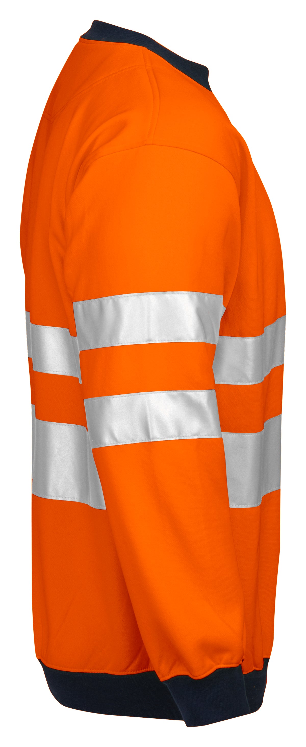 ProJob 6101 Sweatshirt EN ISO 20471 Klasse 3 Orange/Schwarz, Seitenansicht rechts