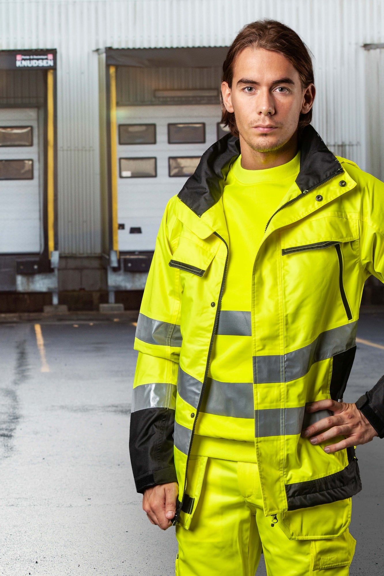 ProJob - 6440 Wind- und Wasserdichter Warnschutz Parka EN ISO Klasse 3