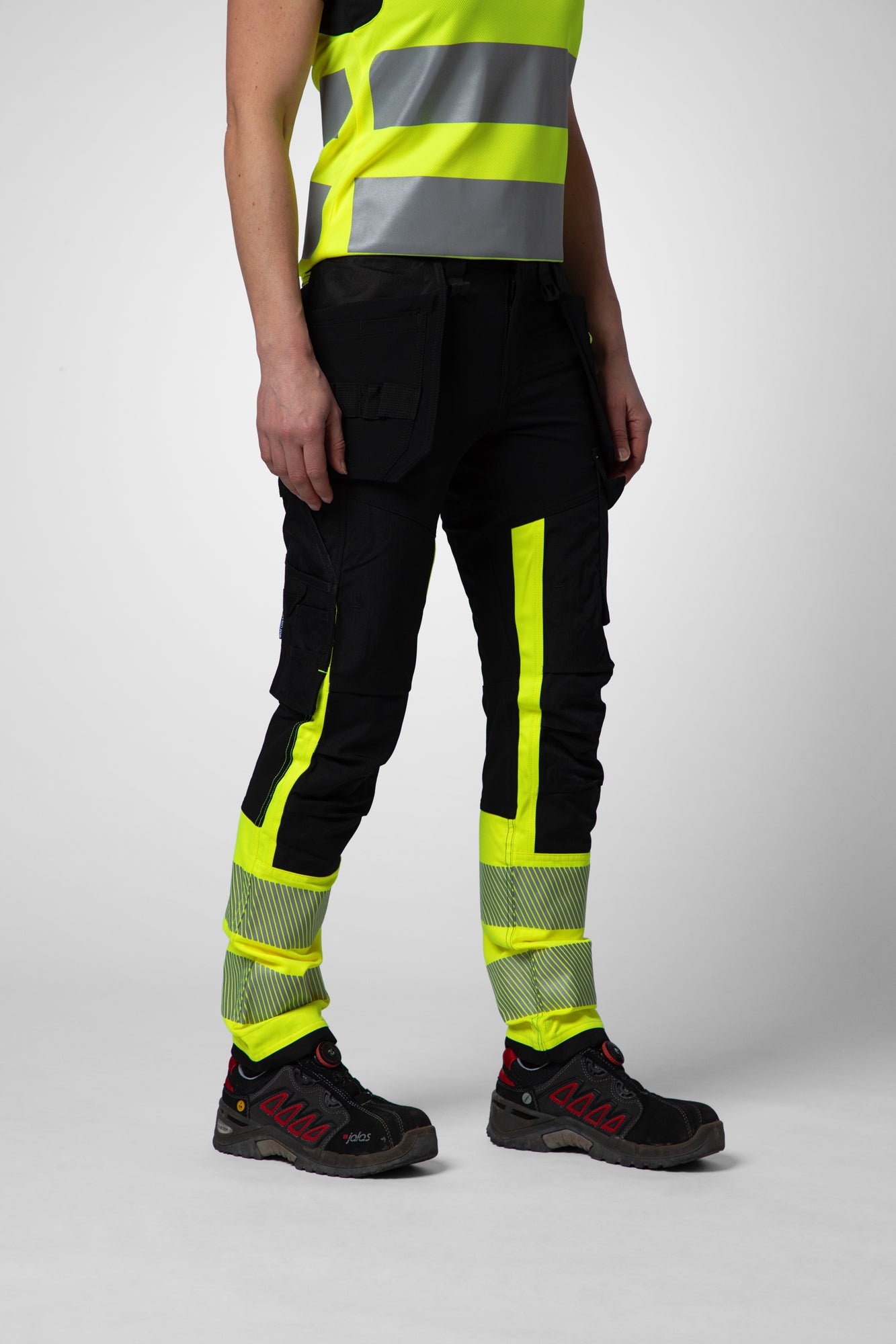PRO JOB - 6543 Damen Bundhose mit Hängetaschen EN ISO Klasse 1