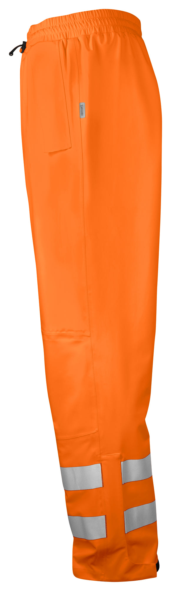 ProJob 6550 Regenhose Warnschutz Orange/Schwarz – Seitenansicht links
