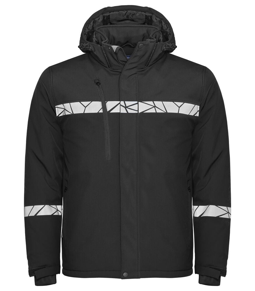 ProJob 7415 wattierte Funktionsjacke Schwarz, Vorderansicht