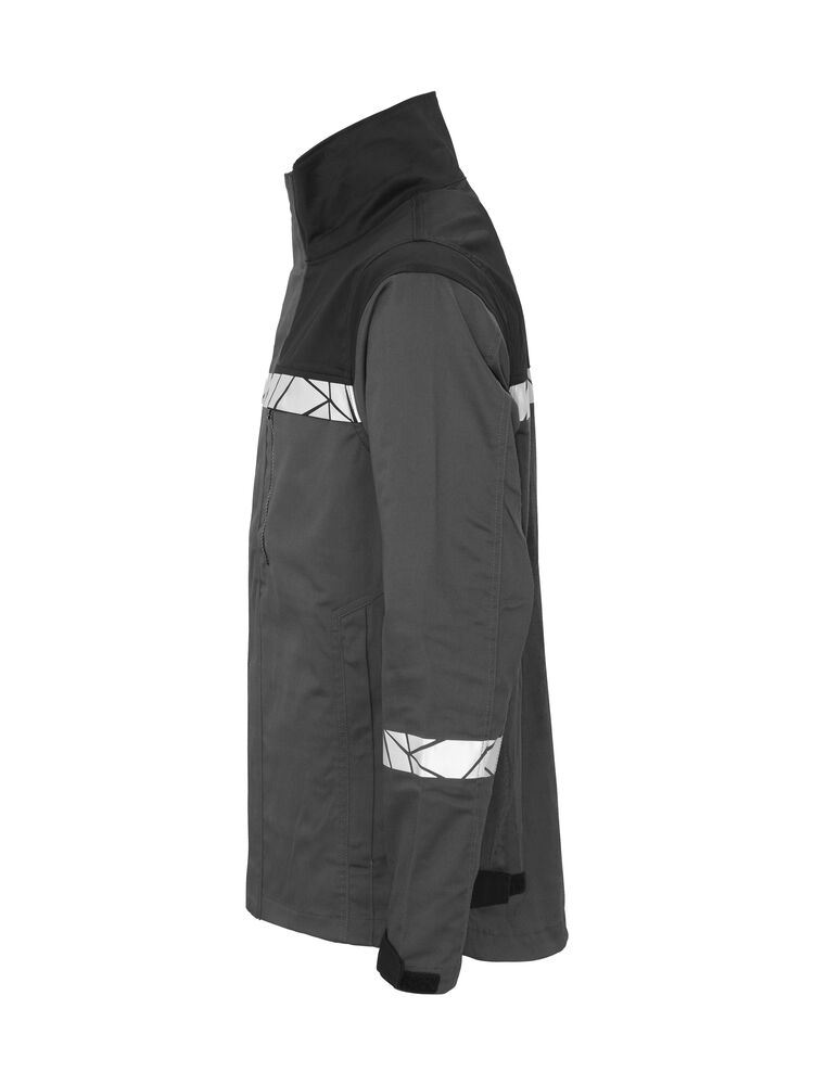 ProJob 7416 Arbeitsjacke Grau/Schwarz, Seitenansicht links