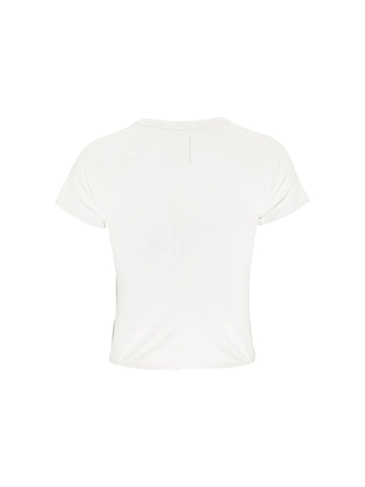Craft Hypervent Cropped Tee Damen in Weiss, Rückansicht