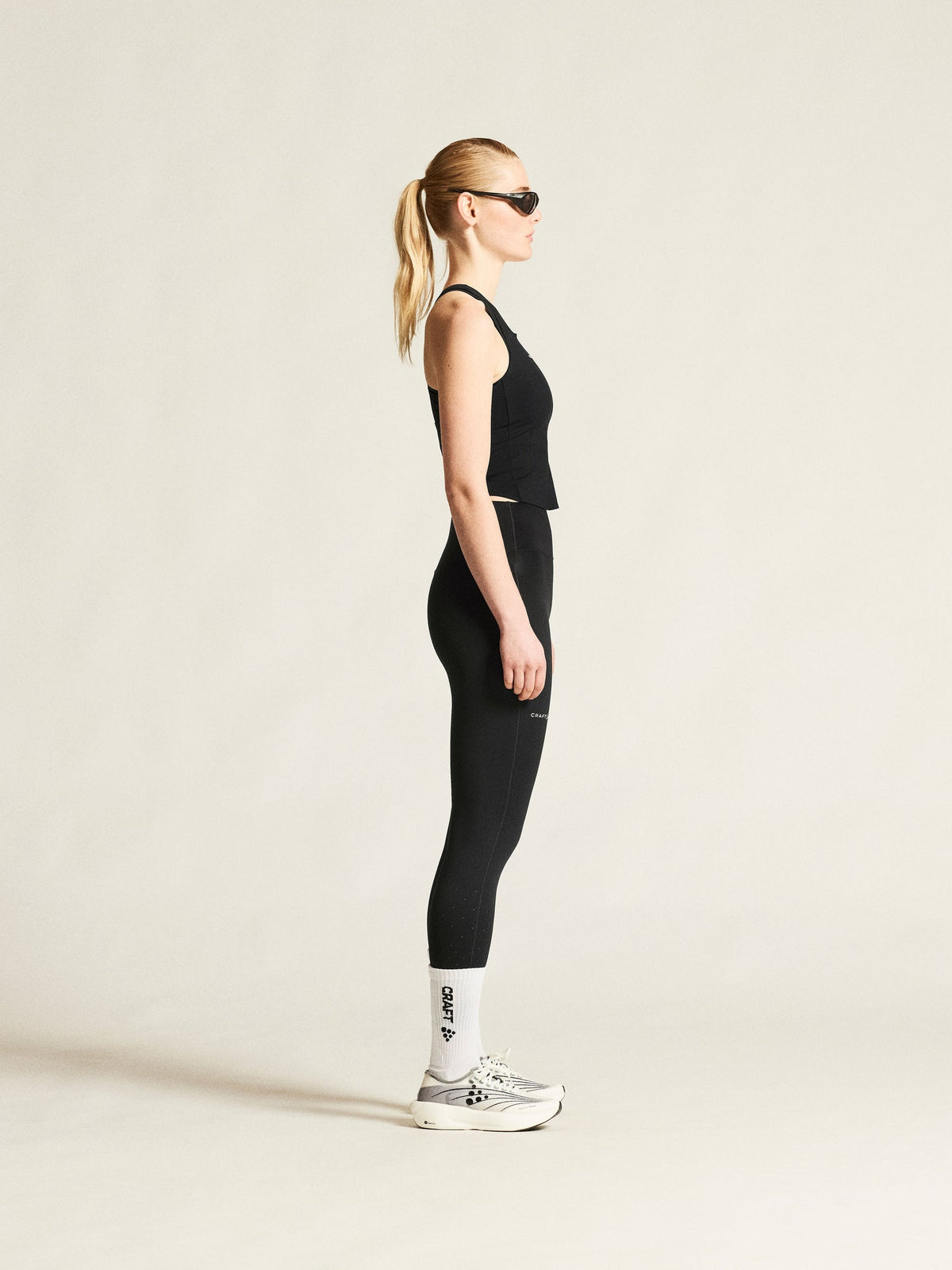 Craft Hypervent Tights Damen in Schwarz, Detailansicht