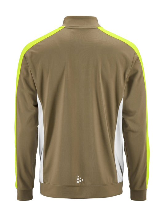 Craft Evolve 2.0 Contrast Full Zip Jacket Herren in Beige/Gelb, Rückansicht