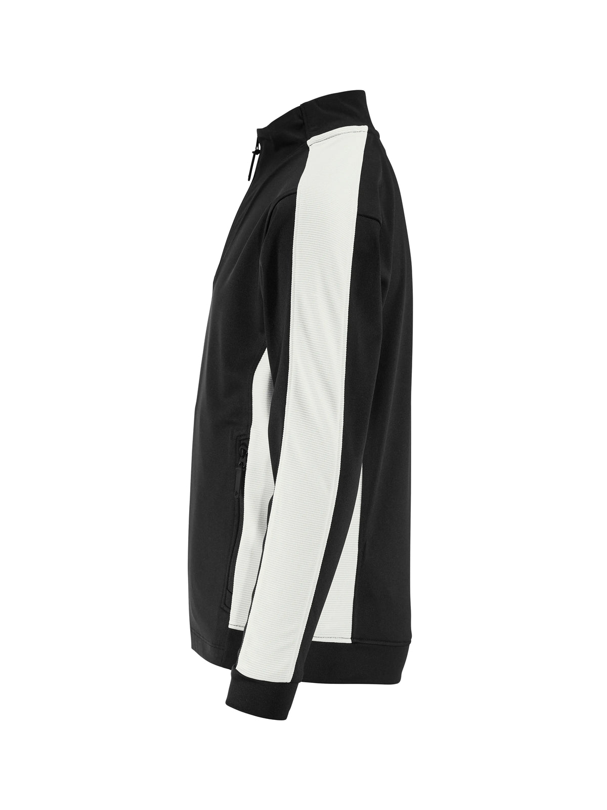 Craft Evolve 2.0 Contrast Full Zip Jacket Junior in Schwarz/Weiss, Seitenansicht links