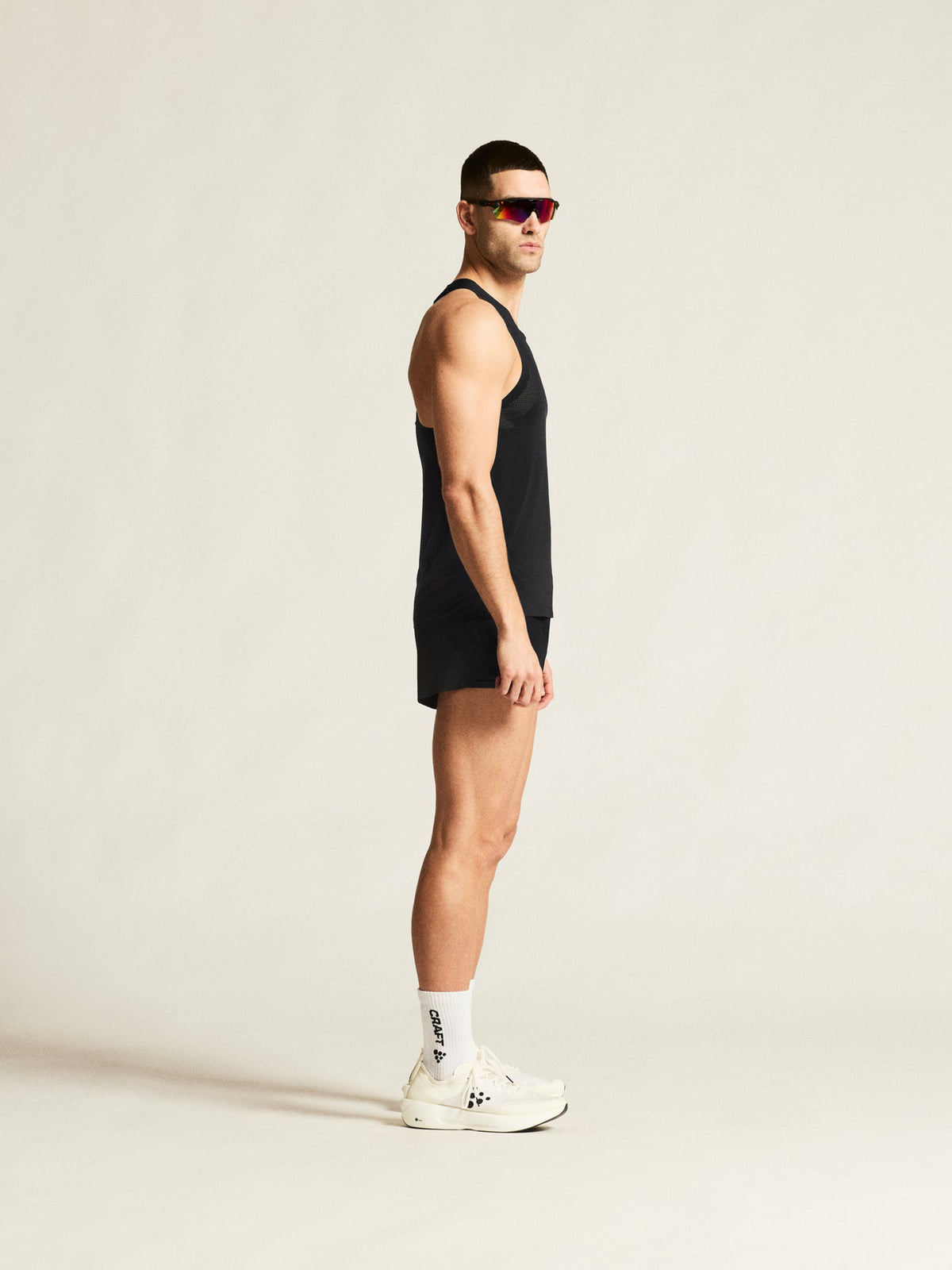 Craft Race Day Singlet 2 Herren in Schwarz, Detailansicht
