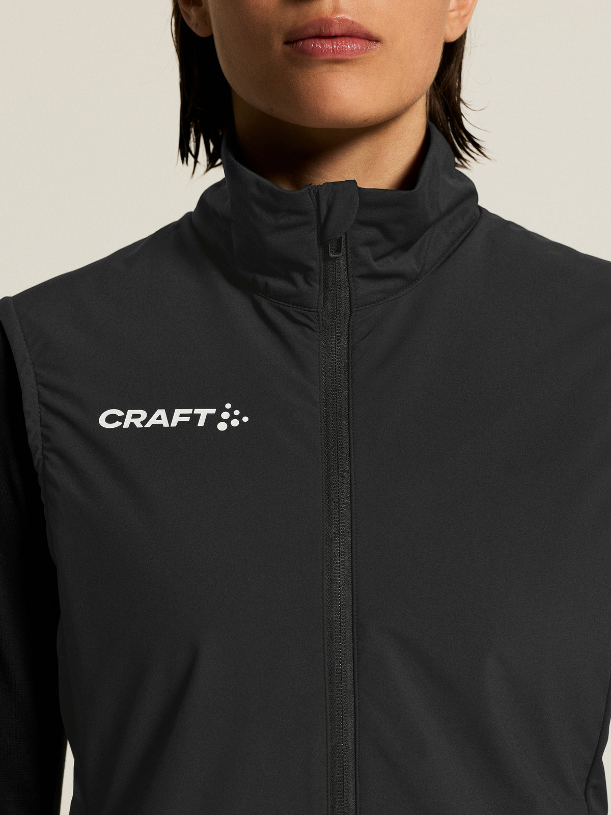 Craft Nordic Club 2.0 Vest Damen in Schwarz, Detailansicht