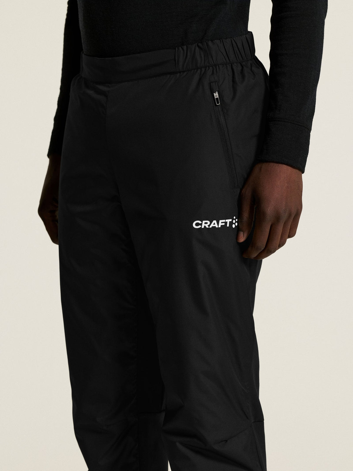 Craft Ability Warm Pants Unisex in Schwarz, Detailansicht