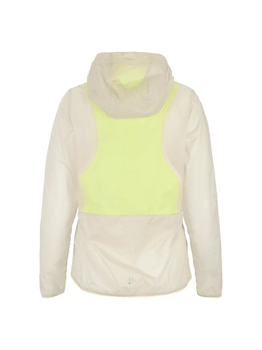 Craft Packable Wind Jacket Damen in Naturweiss, Rückansicht