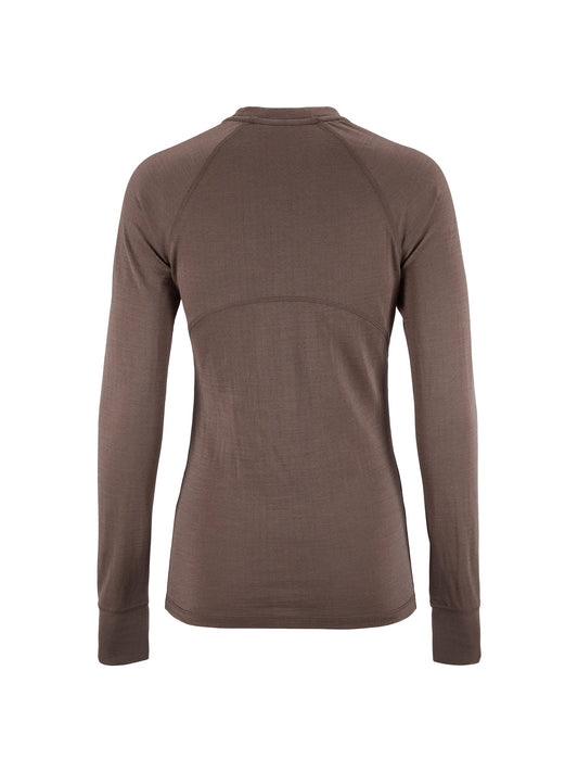 Craft Wool Comfort RN LS Damen in Braun, Rückansicht