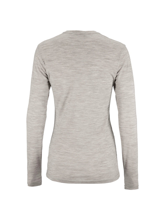 Craft Wool 95 LS CN Damen in Grau meliert, Rückansicht