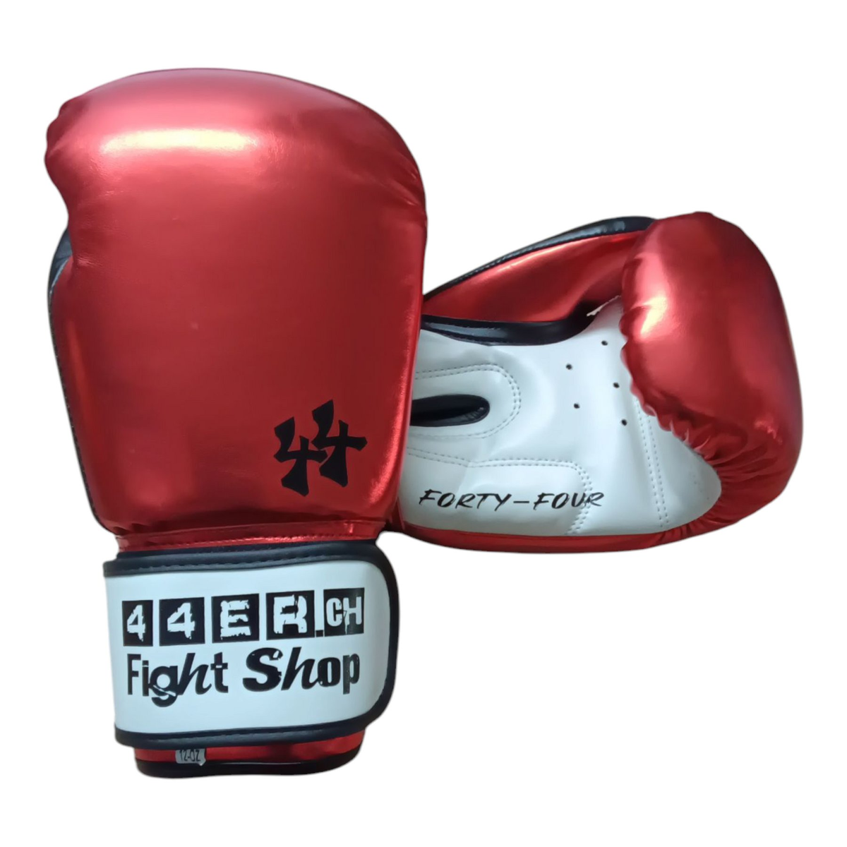 44er Boxhandschuhe Metallic Rot/Schwarz, Ansicht von unten