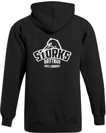 Storks - Hoody schwarz/weiss