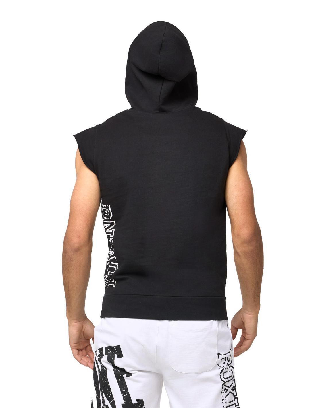 Leone ärmelloser Kaputzenpullover