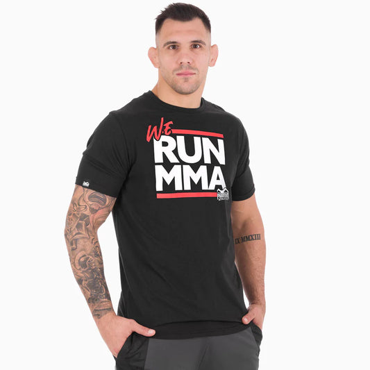 Phantom  T-SHIRT WE RUN MMA - SCHWARZ