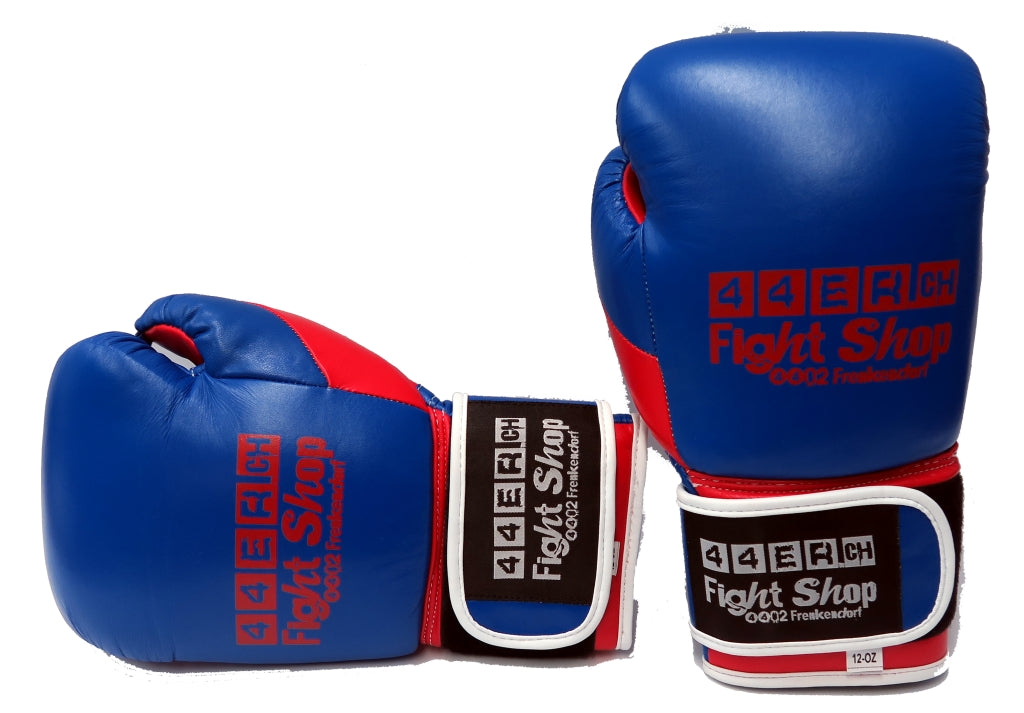 44er Boxhandschuh Leder Rot Blau 12 Oz