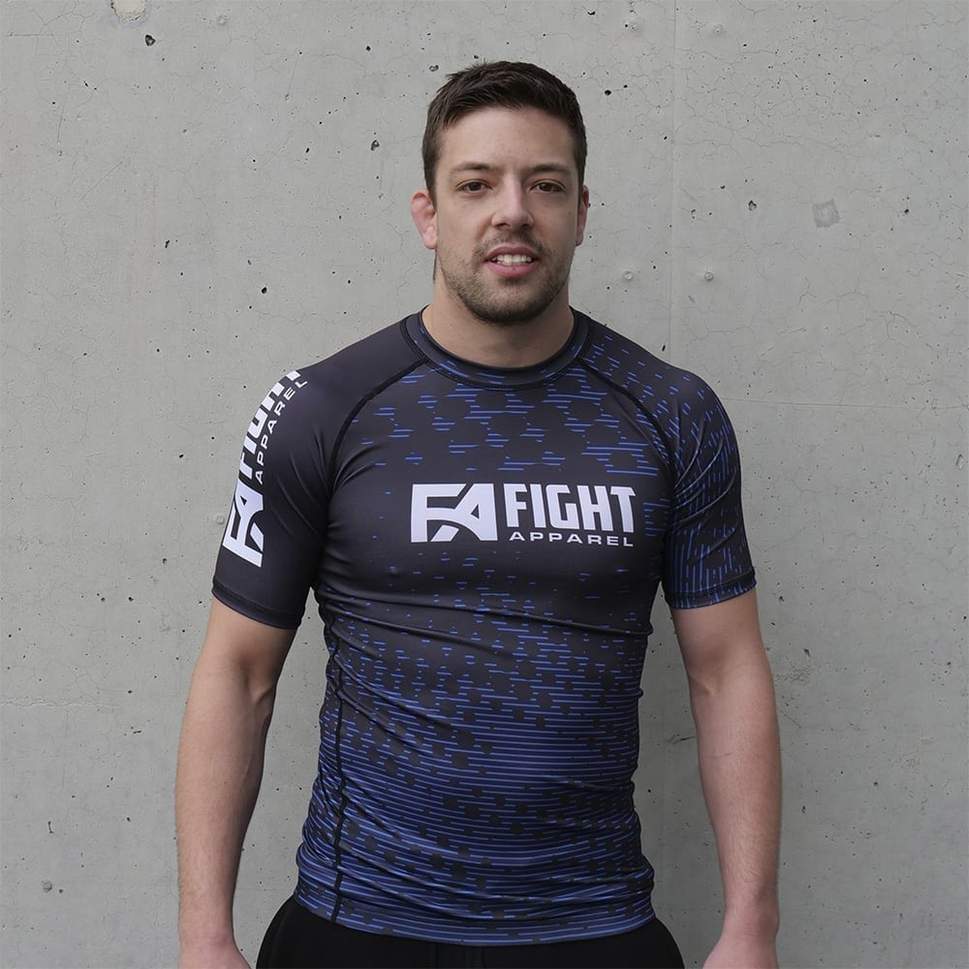 Fight Apparel Ranked Rashguard Blue - Unisex