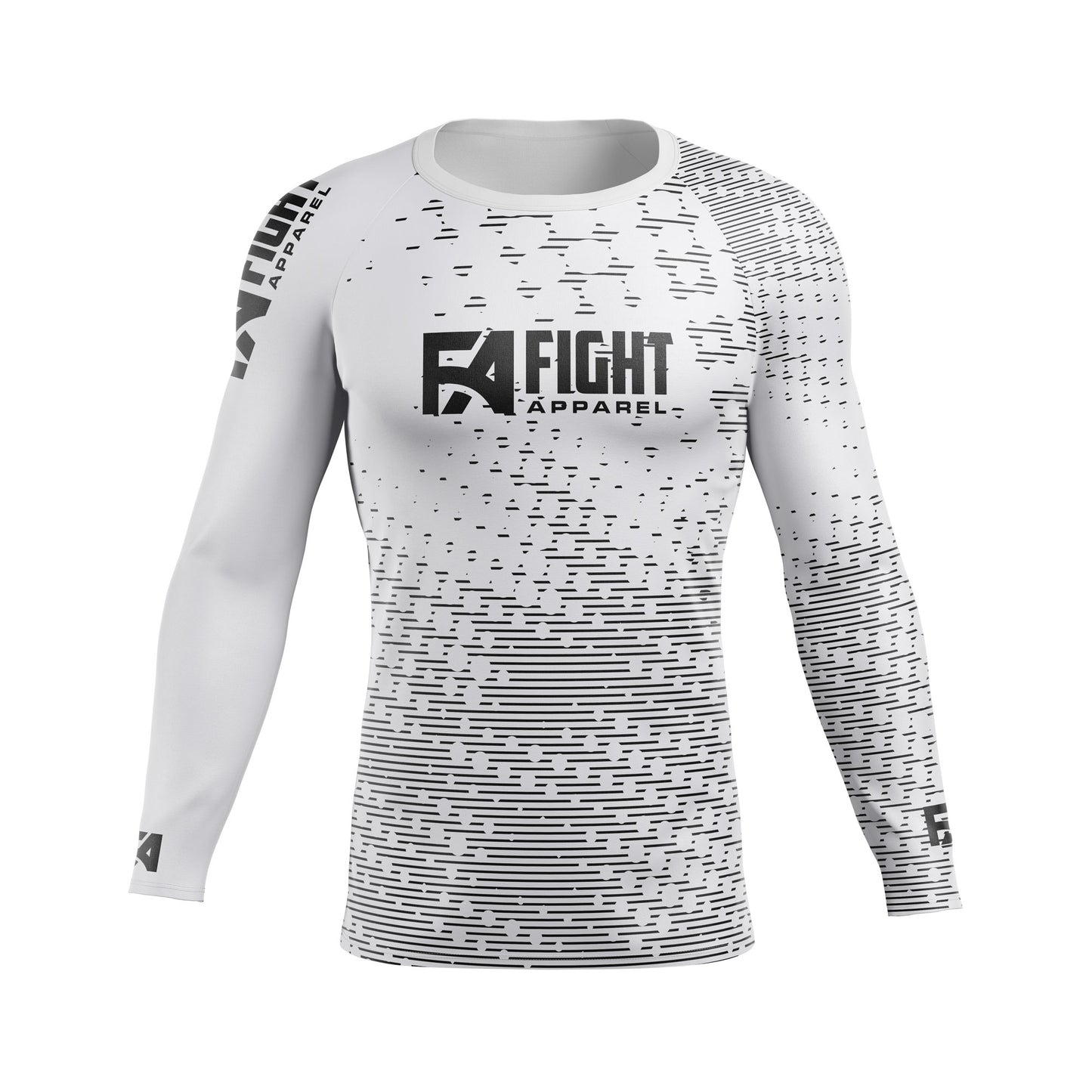 Fight Apparel Basic - Ranked Rashguard - Longsleeve - Black Ranked