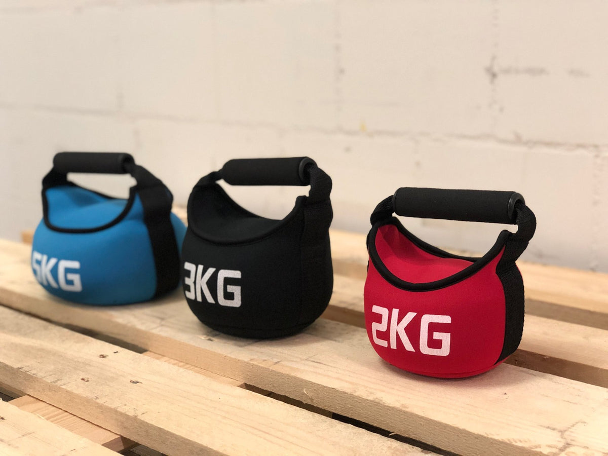 44er Soft Kettlebell aus Neopren mit Sandfüllung, 2 bis 5 kg