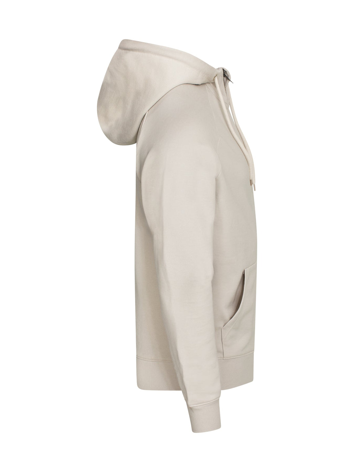 Clique Miami PRO Hoody Full Zip Steingrau, Seitenansicht rechts