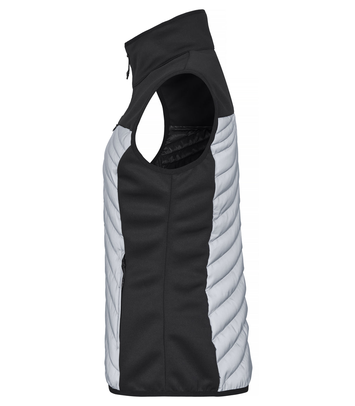 Clique Utah Vest Women Grau reflektierend, Seitenansicht links