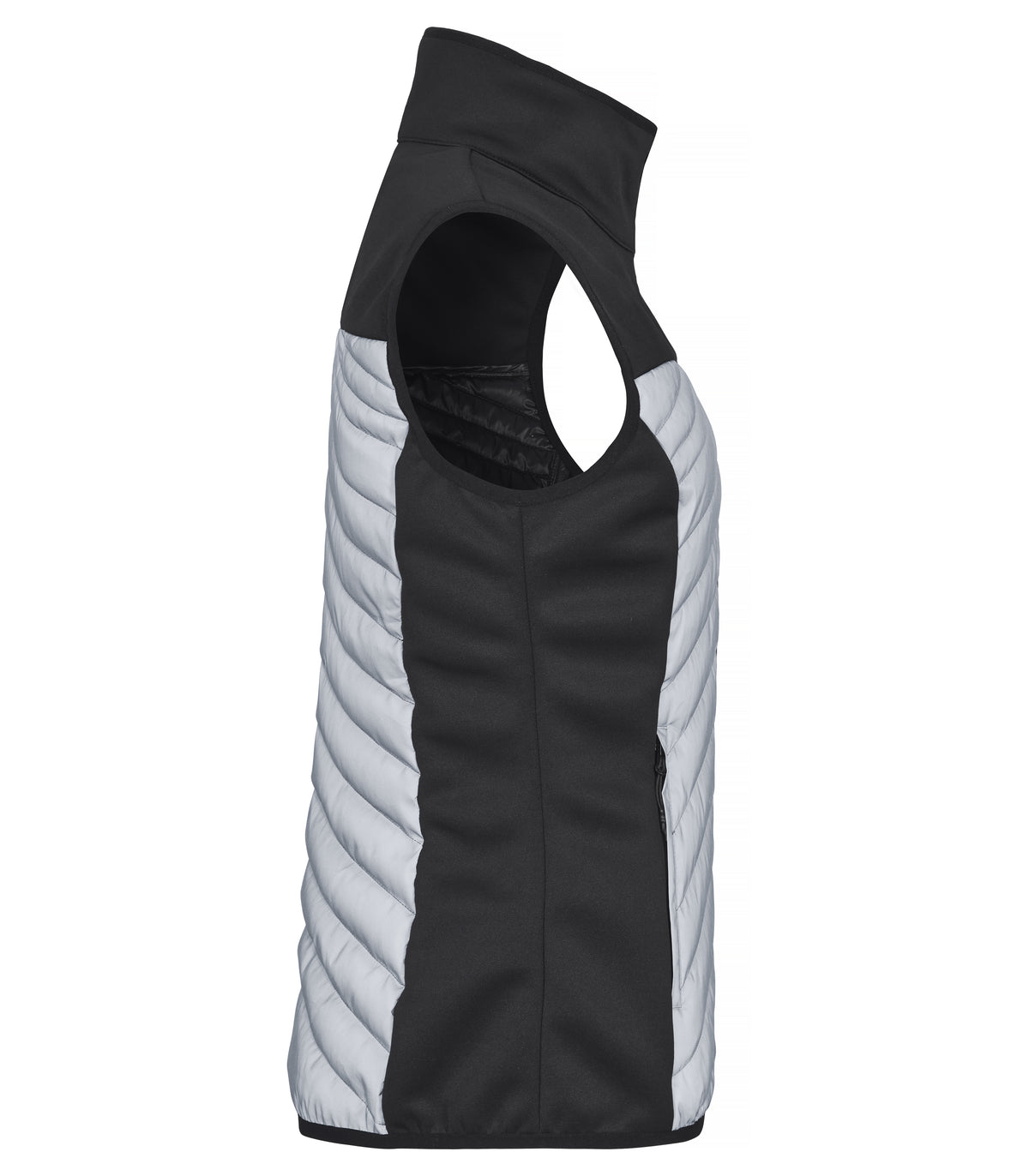 Clique Utah Vest Women Grau reflektierend, Seitenansicht rechts