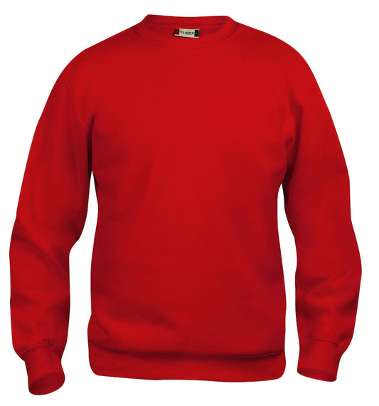 Clique Basic Roundneck Kinder Rot, Vorderansicht