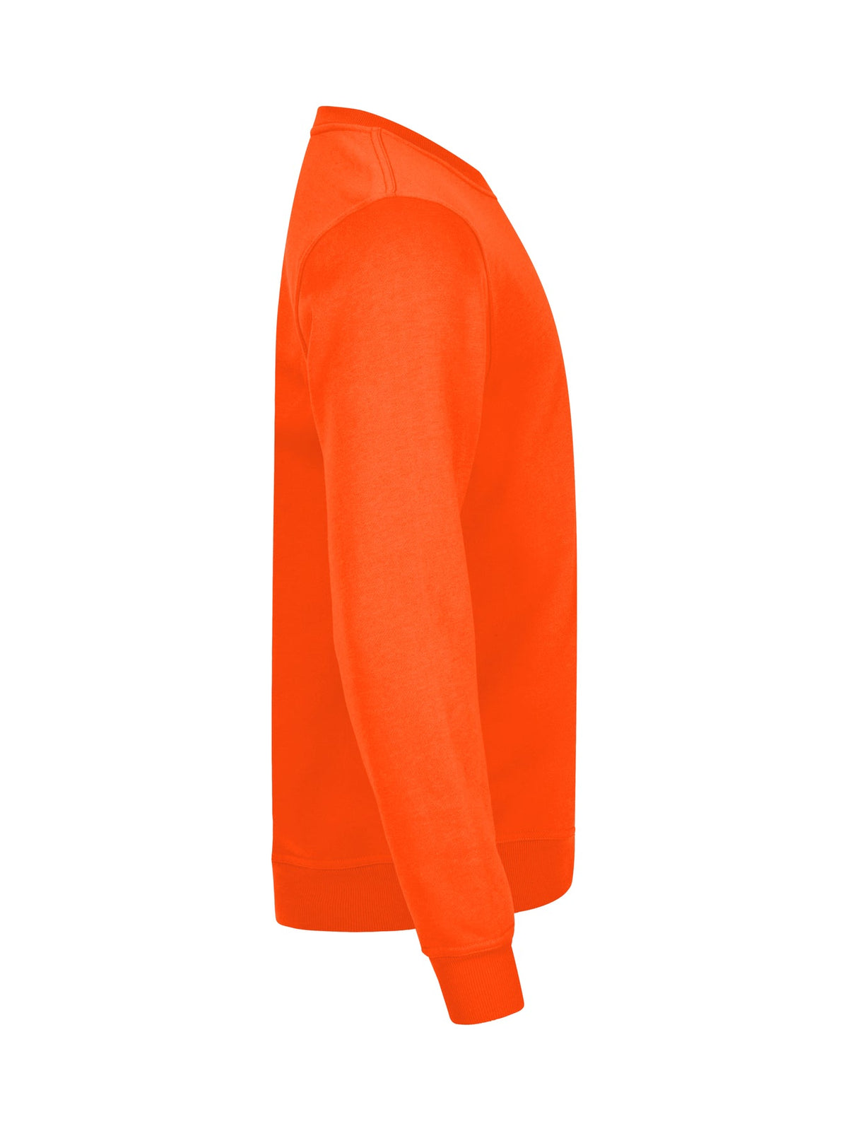 Clique Basic Roundneck HV Orange, Seitenansicht links