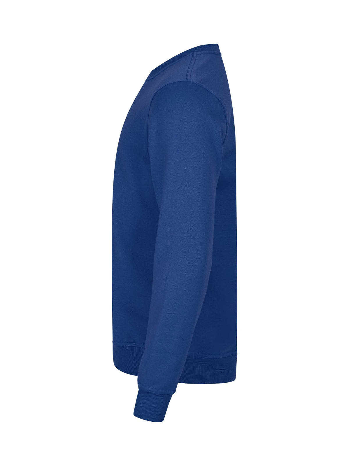 Clique Basic Roundneck Blau, Seitenansicht links