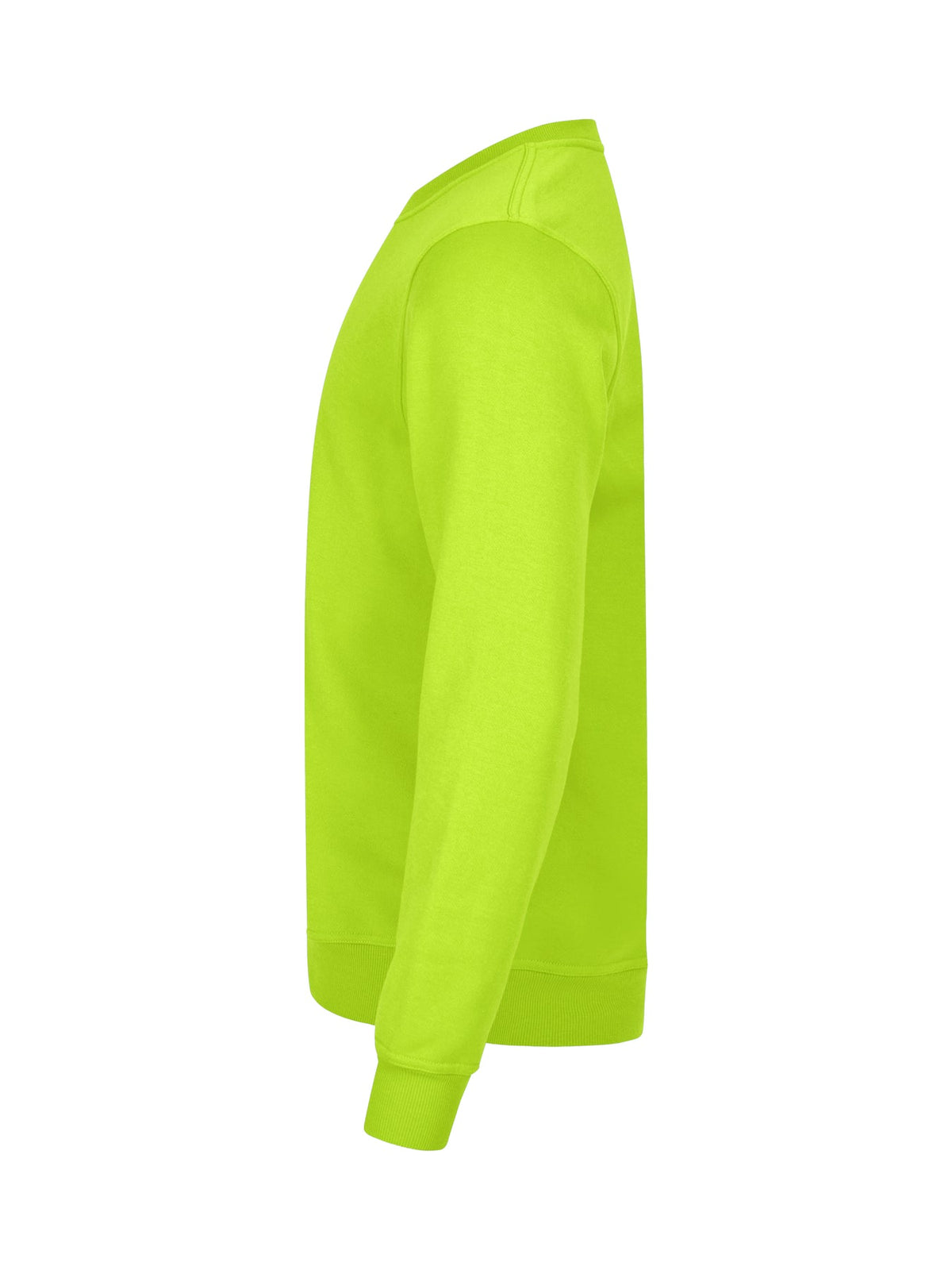 Clique Basic Roundneck Signalgrün, Seitenansicht links