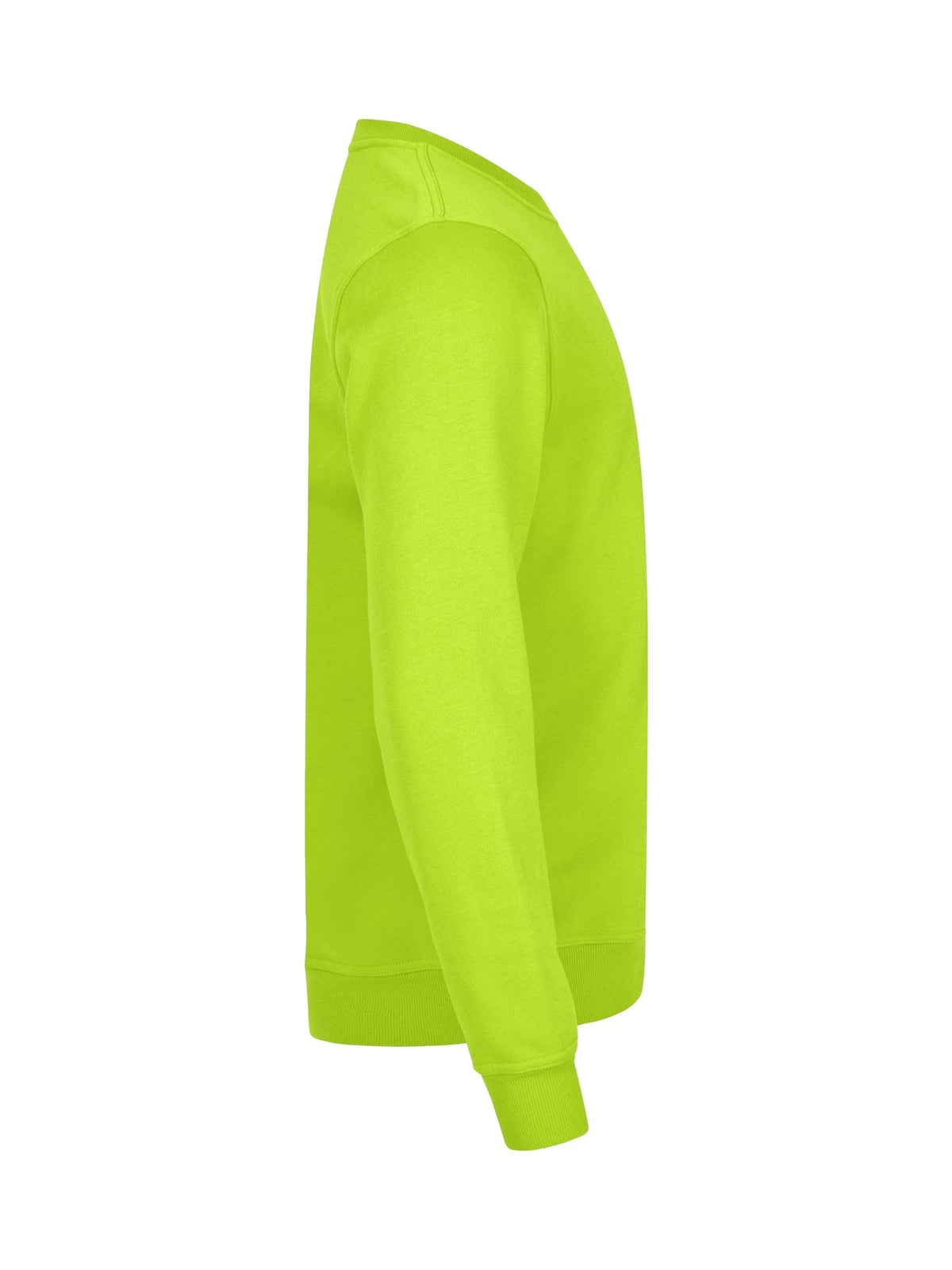Clique Basic Roundneck Signalgrün, Seitenansicht rechts