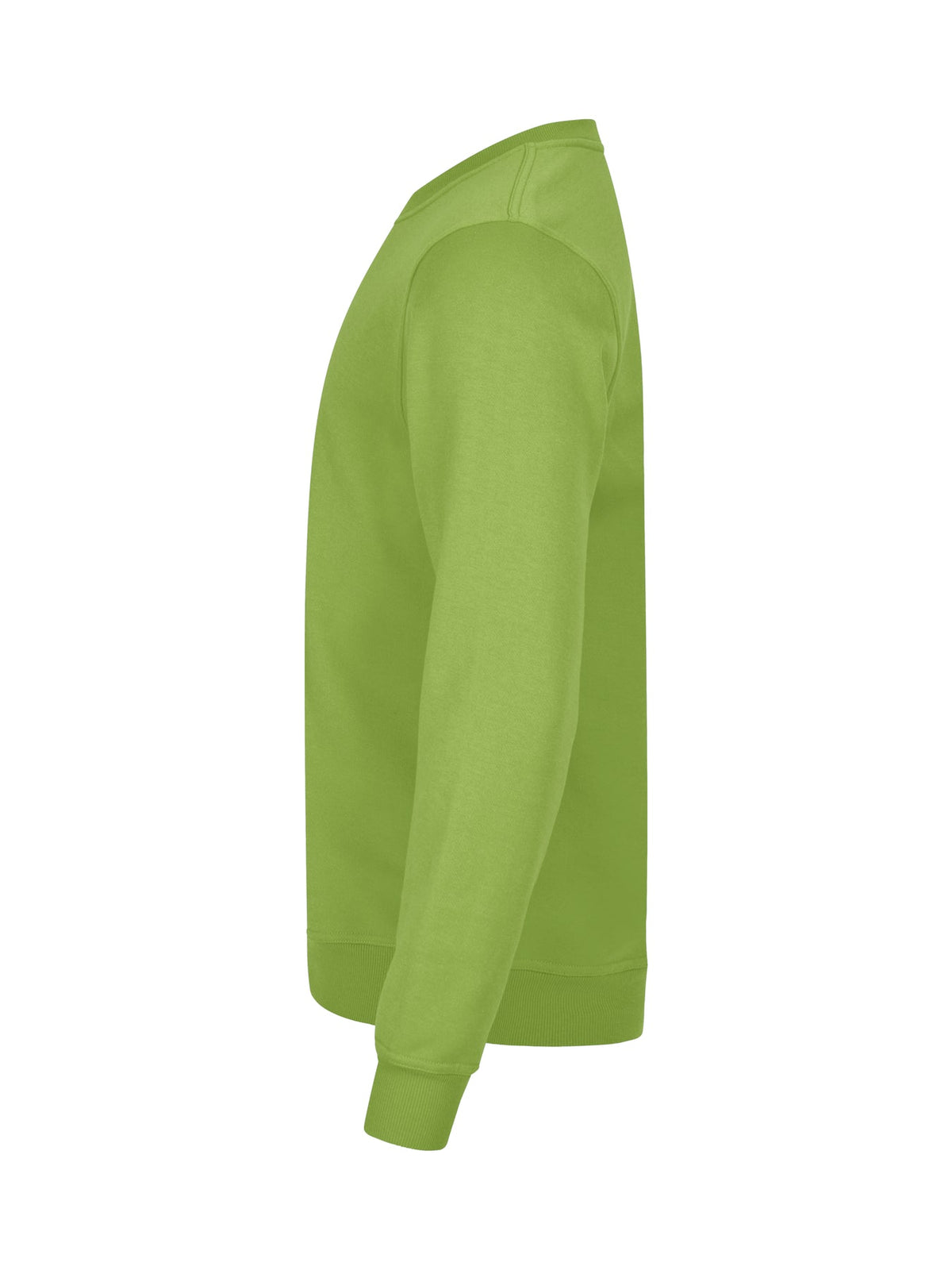 Clique Basic Roundneck Hellgrün, Seitenansicht links