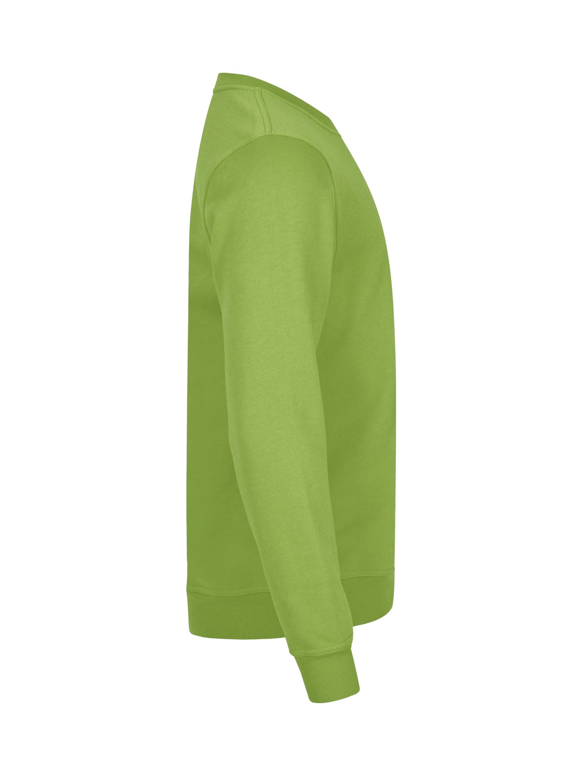 Clique Basic Roundneck Hellgrün, Seitenansicht rechts