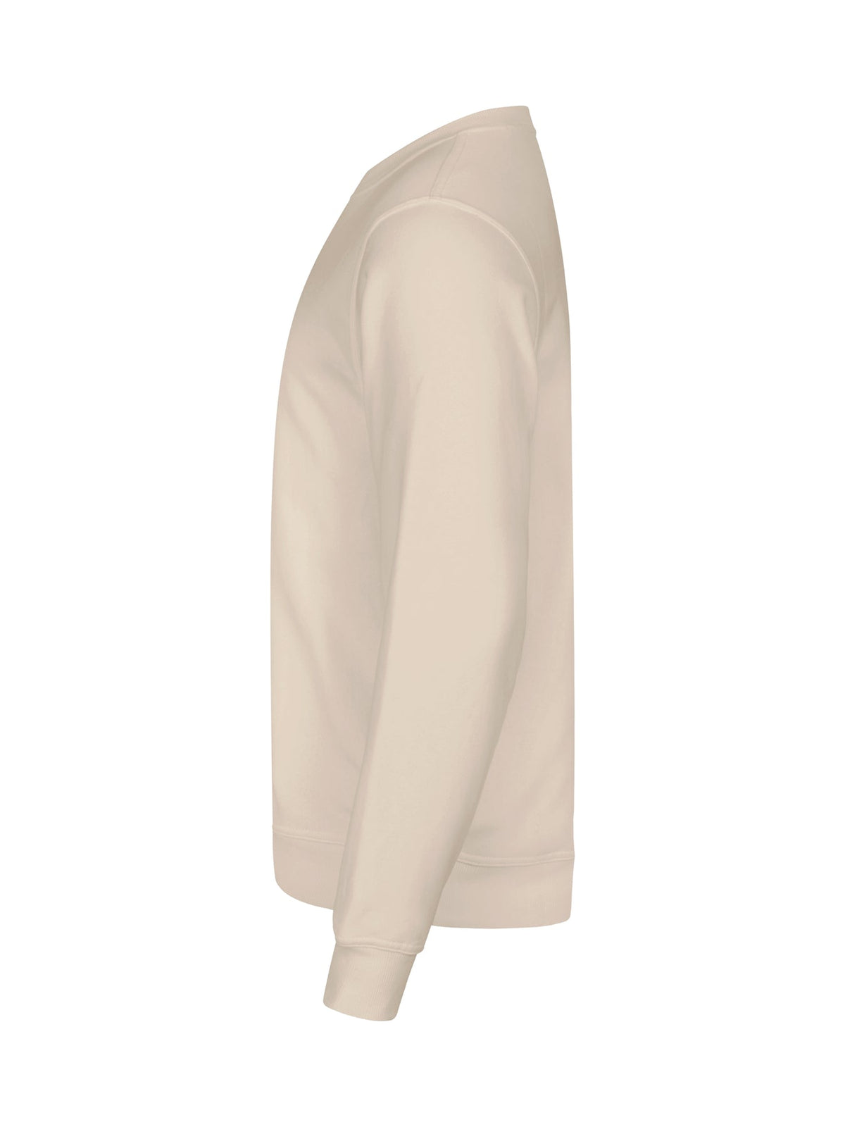 Clique Basic Roundneck Hellbeige, Seitenansicht links