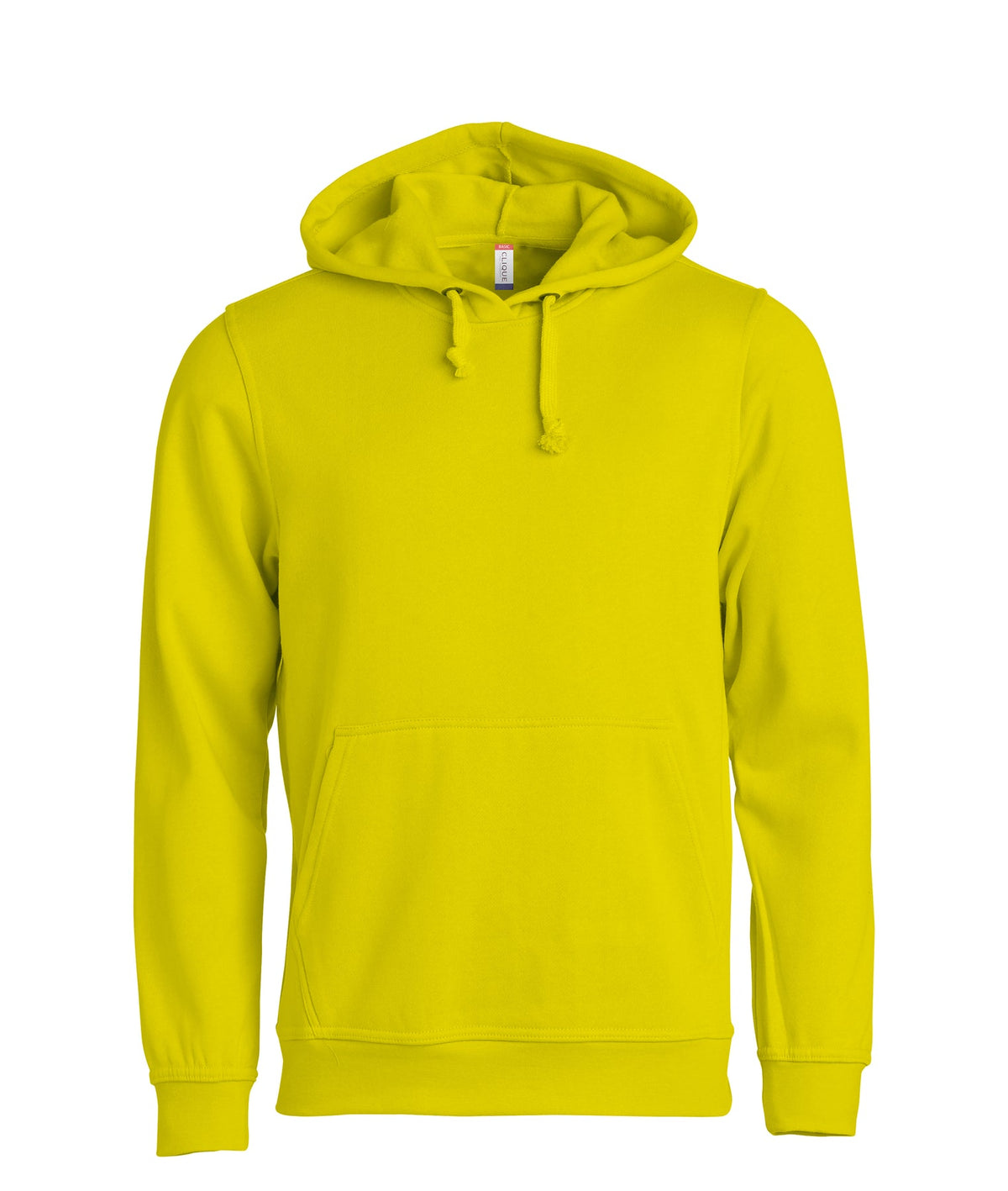 Clique Basic Hoody HV Gelb, Vorderansicht