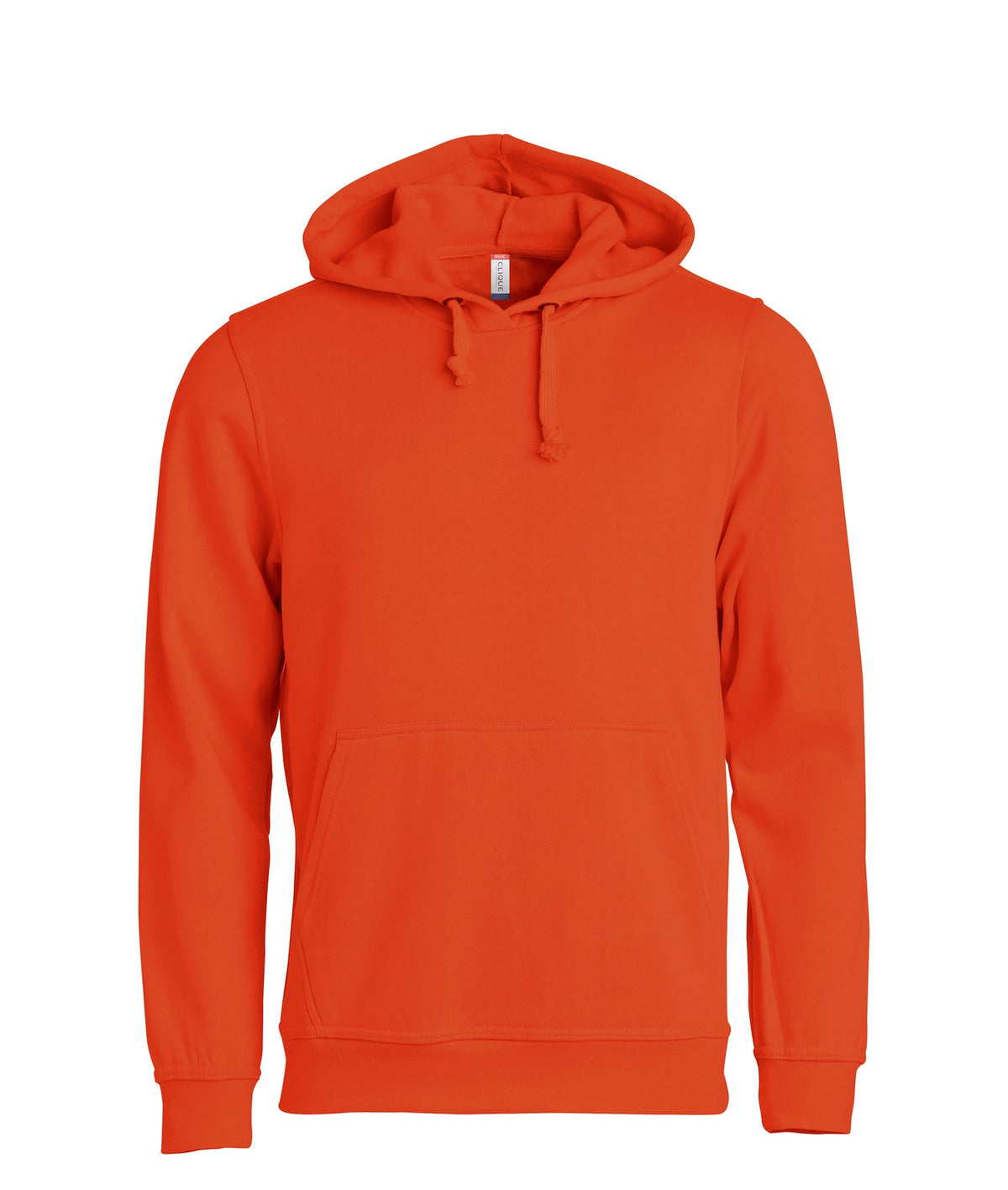 Clique Basic Hoody Blutorange, Vorderansicht