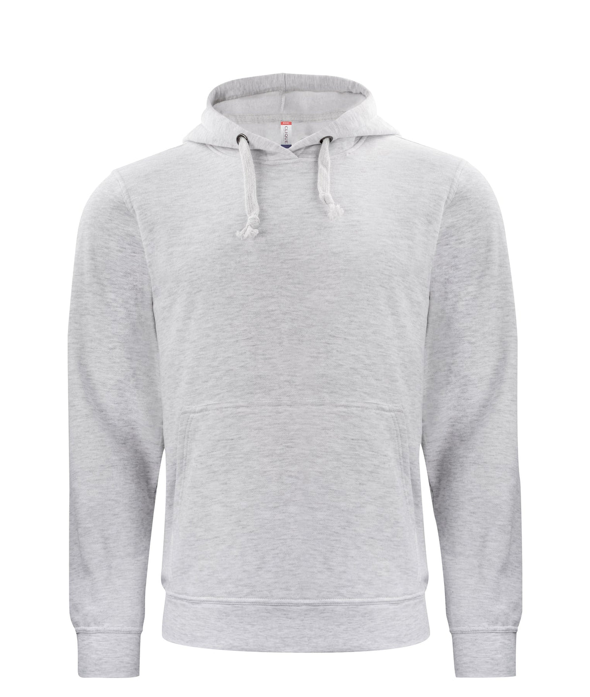 Clique Basic Hoody Asche, Vorderansicht