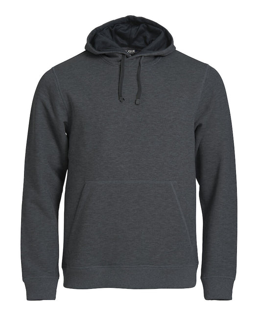 Clique Classic Hoody Anthrazitmeliert, Vorderansicht