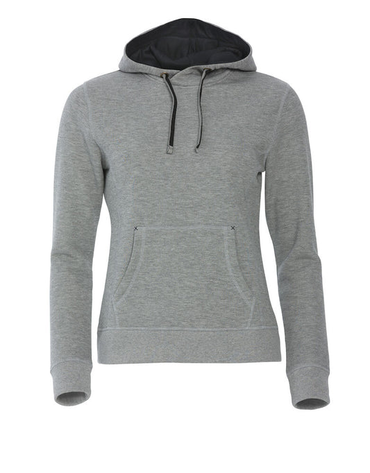 Clique Classic Hoody Damen Graumeliert, Vorderansicht