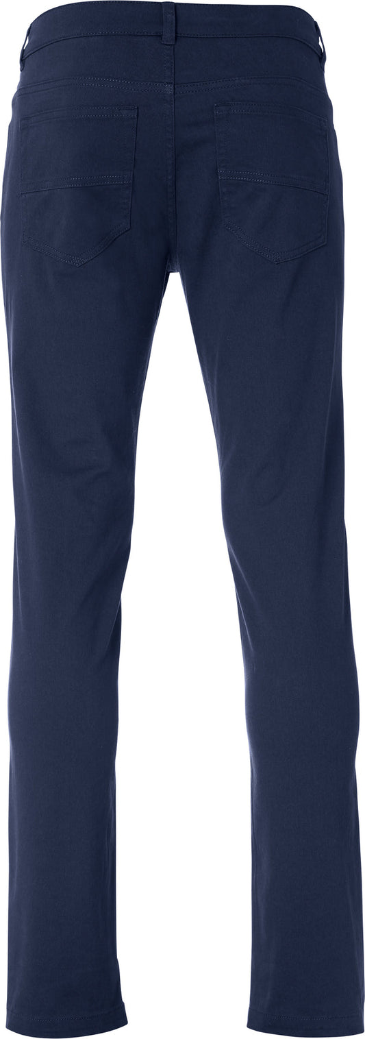 Clique 5-Pocket Stretch Dunkelmarine, Rückansicht
