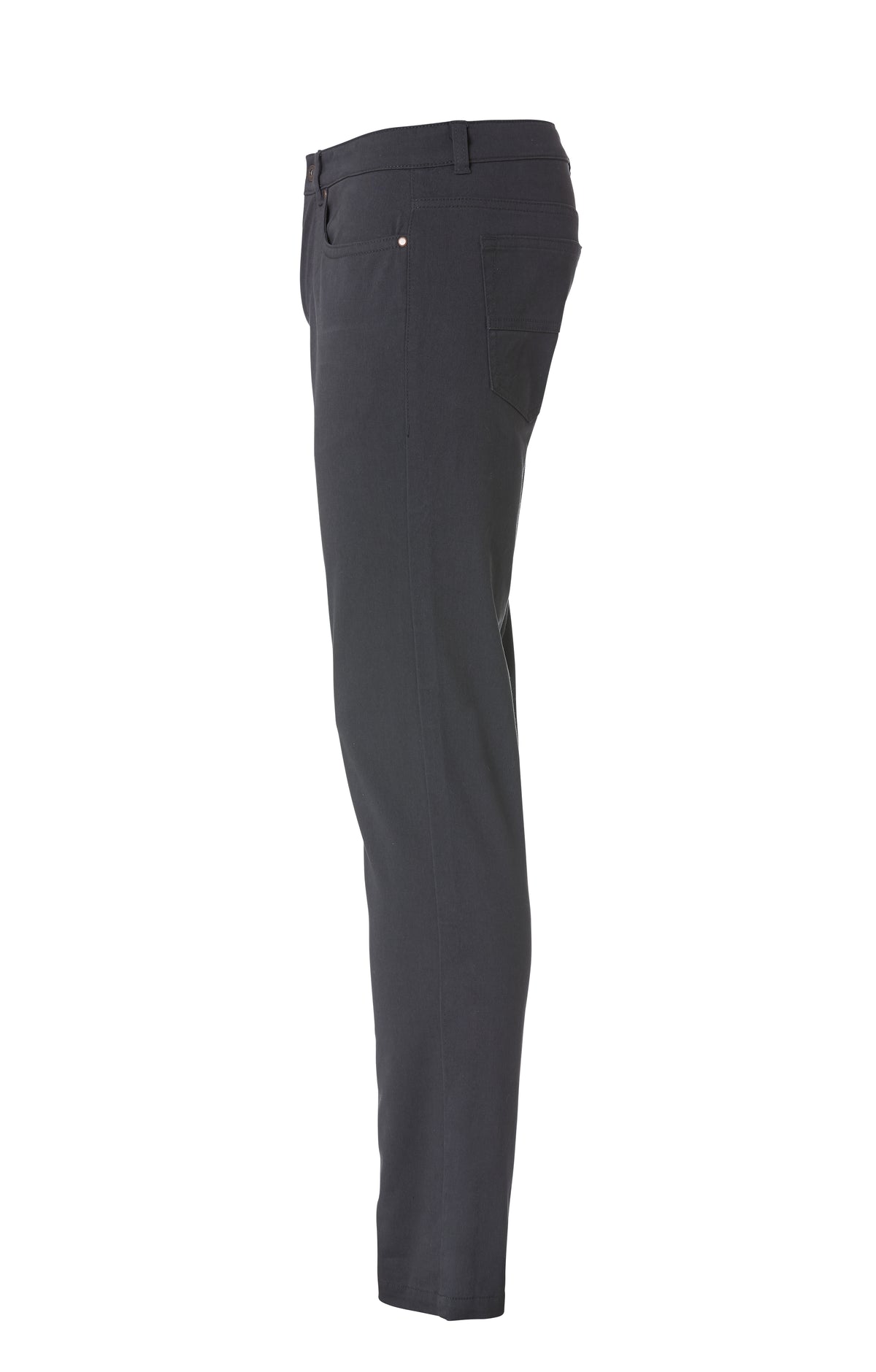 Clique 5-Pocket Stretch Schwarz, Seitenansicht links