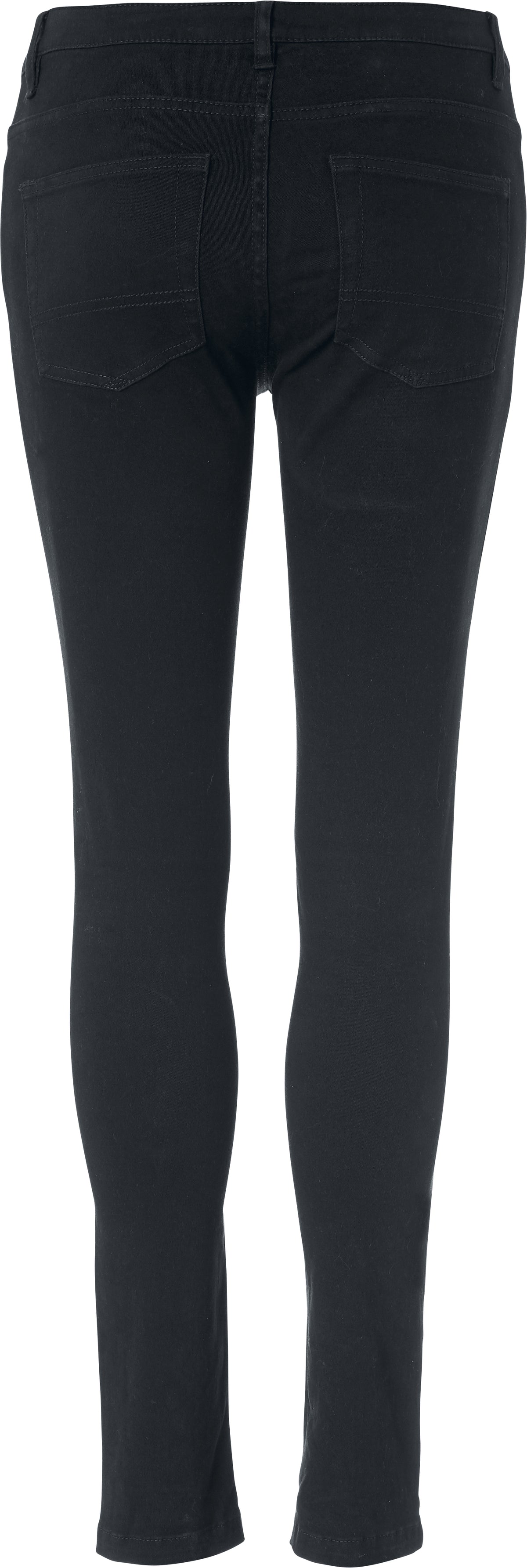 Clique 5-Pocket Stretch Women Schwarz, Rückansicht