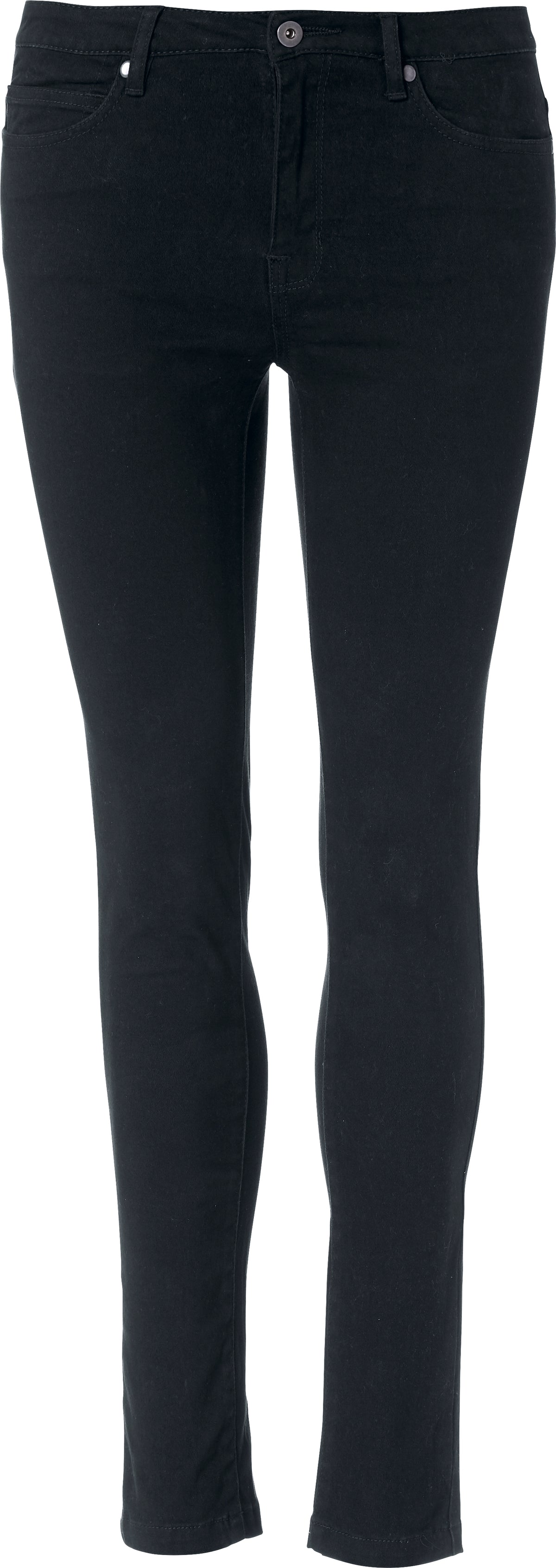 Clique 5-Pocket Stretch Women Schwarz, Vorderansicht