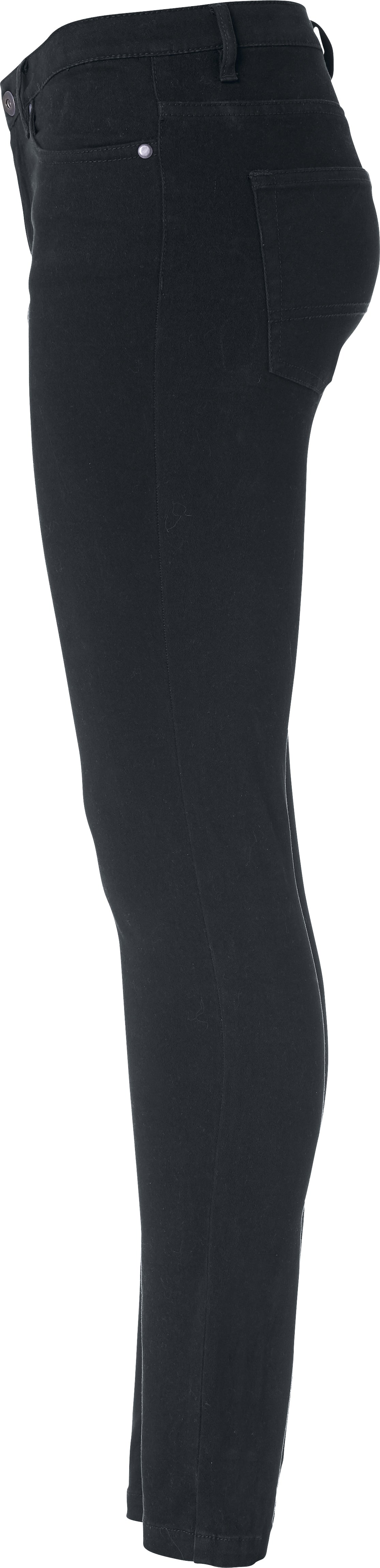 Clique 5-Pocket Stretch Women Schwarz, Seitenansicht links