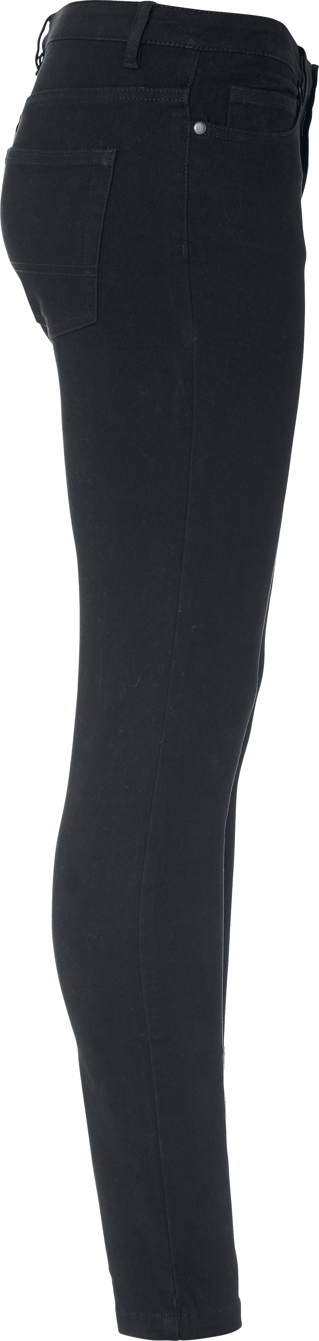 Clique 5-Pocket Stretch Women Schwarz, Seitenansicht rechts