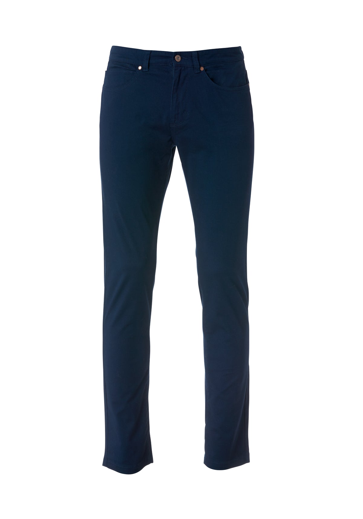 Clique 5-Pocket Stretch Light Dunkelmarine, Vorderansicht