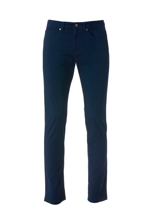 Clique 5-Pocket Stretch Light Dunkelmarine, Vorderansicht
