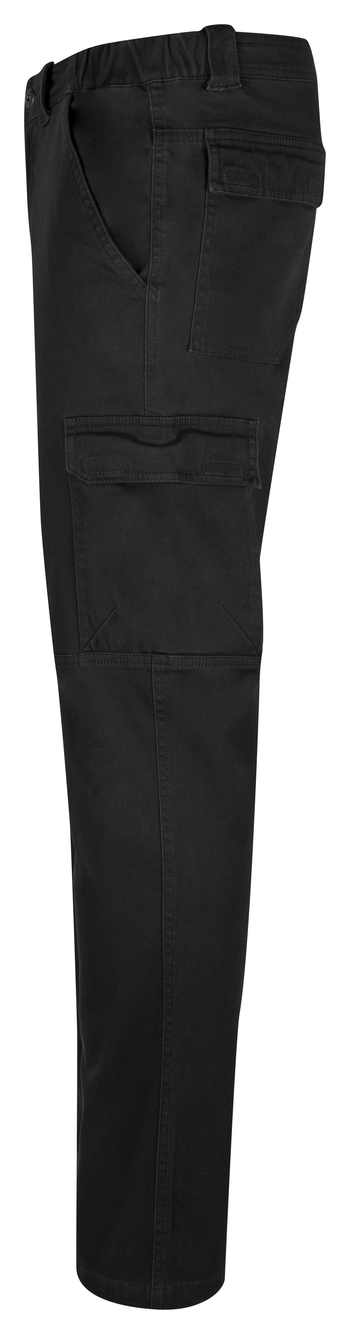 Clique Cargo Pocket Stretch Schwarz, Seitenansicht links